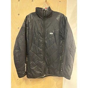 Helly Hansen Black Long Sleeve High Neck Full Zip Pocket Insulated jacket Size L